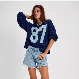 Agolde Parker Longline Denim Shorts in Swap Meet - NWT!